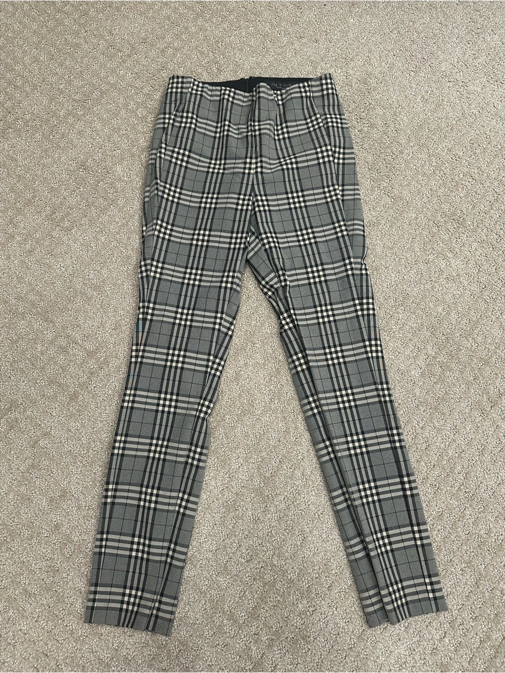 rag & bone Gray Plaid Trousers